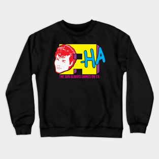 Vintage 80s A-Ha T.V. FanArt Design Crewneck Sweatshirt